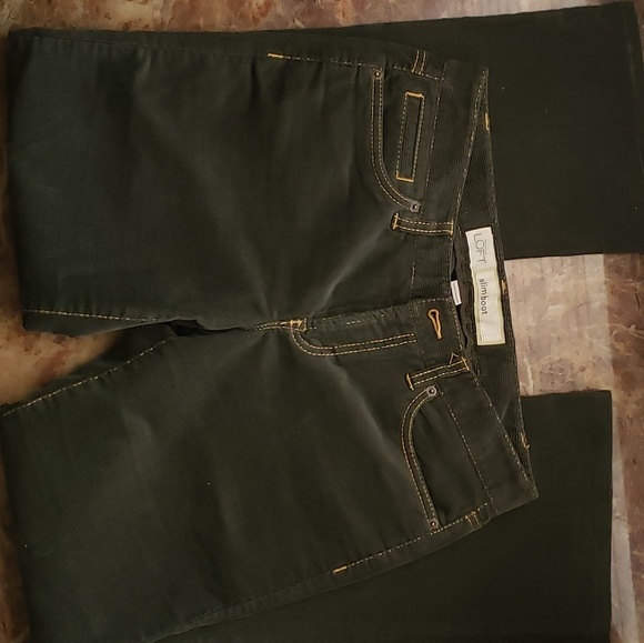 Anne Taylor LOFT Kale Corduroy Sz 8 - Picture 2 of 3
